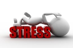 d-man-stress-concept-white-background-front-angle-view-43259105